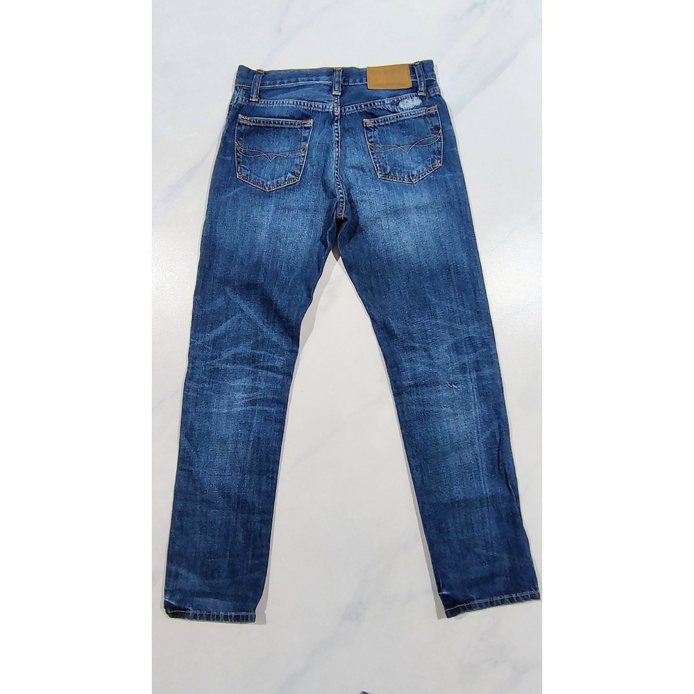 Polo Ralph Lauren Jeans The Sullivan Slim Boys Size 14 Blue Distressed Denim - Picture 7 of 14